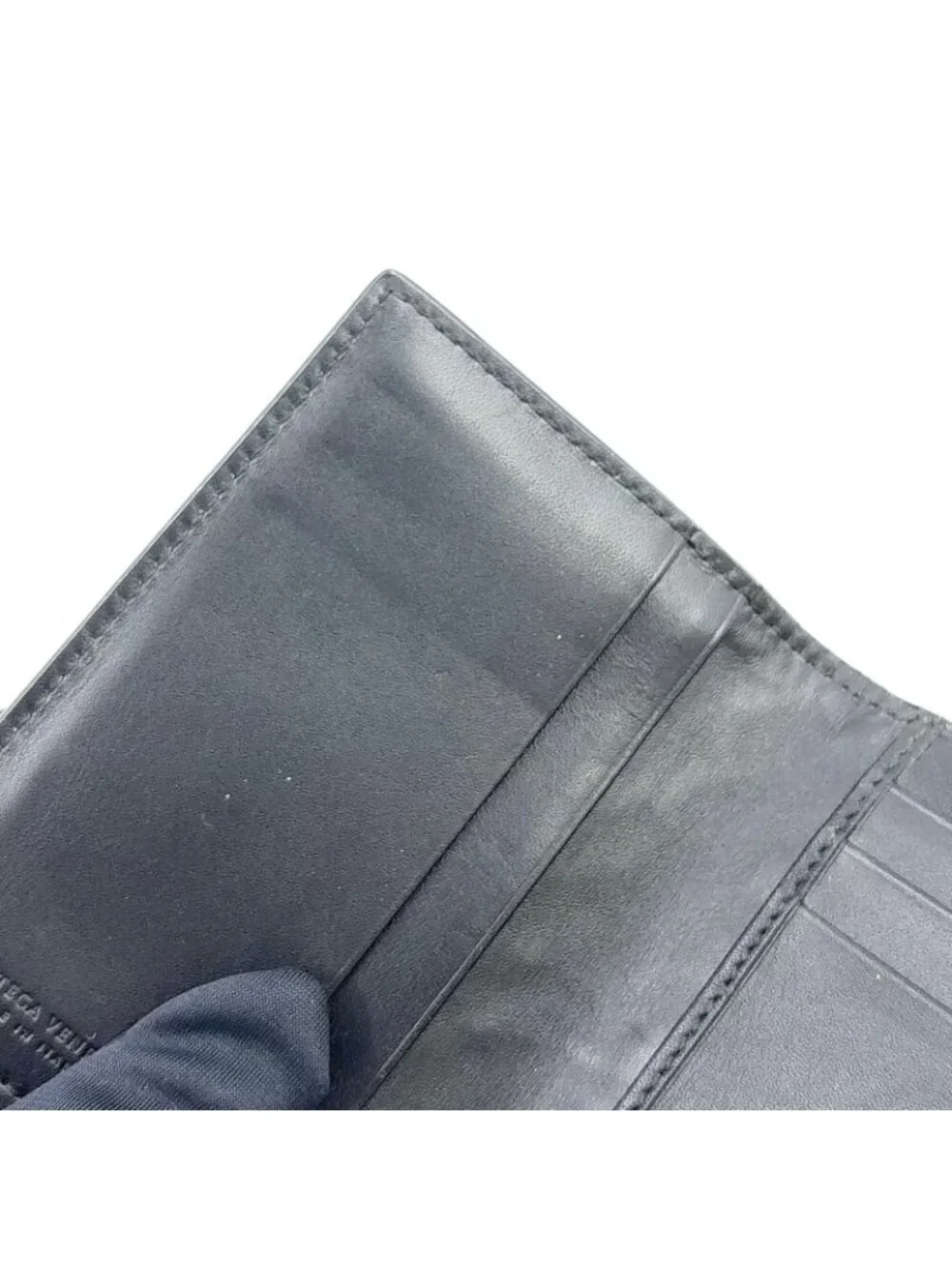 Bottega Veneta Intrecciato Leather Black Card Case